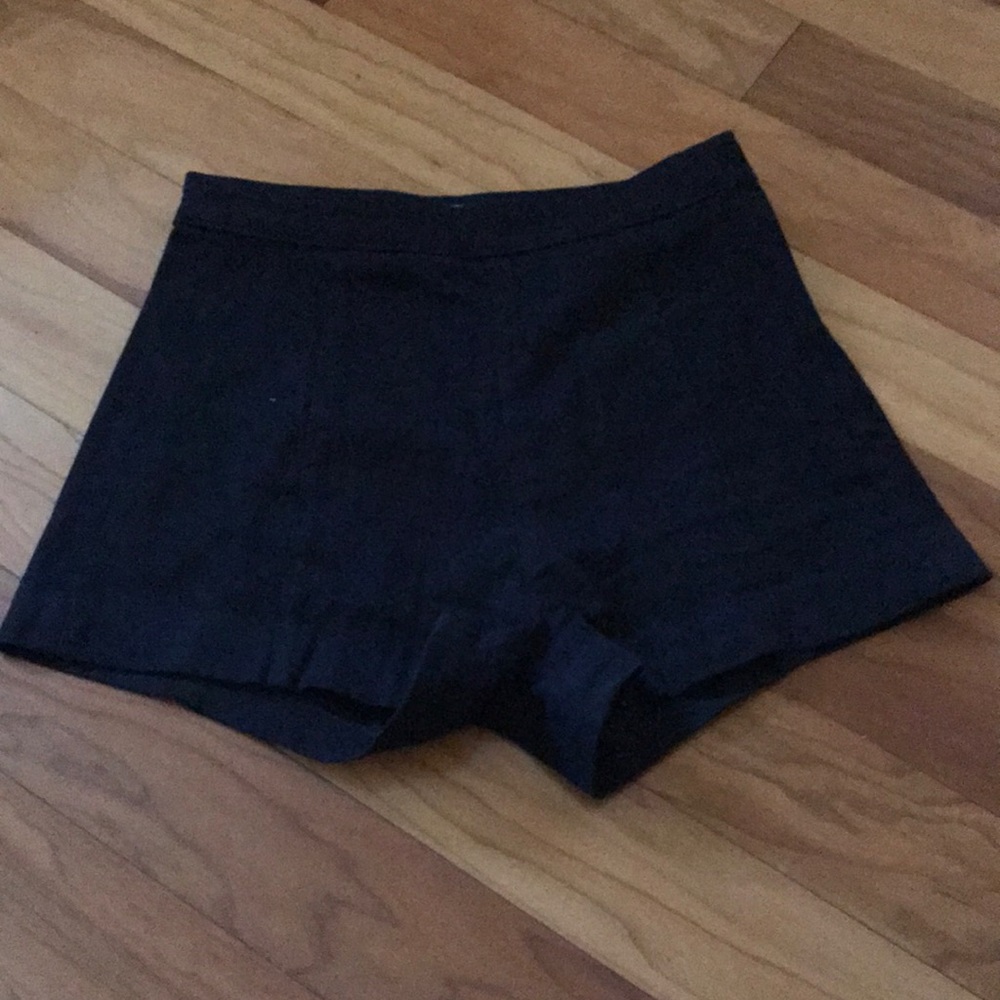 black high waisted shorts